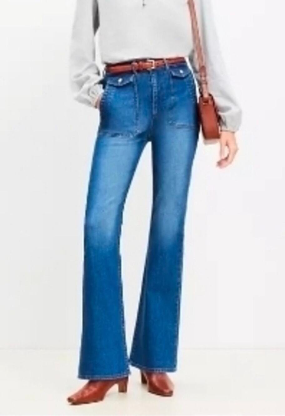 NWT Loft The Slim Flare High Rise Jeans Size 30 MSRP $89.95
